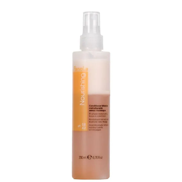 Fanola Restructuring Leave In Conditioner, Hydrating Hair Care with Frizz Control & Breakage Repair - Made with Linseed Oil & Milk Proteins for Instant Hair Shine - 6.67 oz