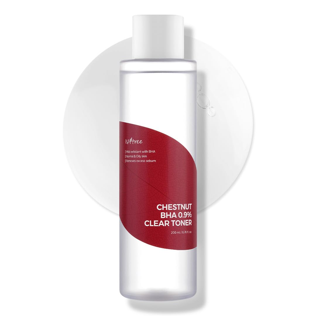 ISNTREE Clear Skin BHA Toner 200ml/6.76 fl.oz.| Betaine salicylate & Salix alba bark extract | Exfoliating, Soothing, Moisturizing, Keratin Removal, Pore Care