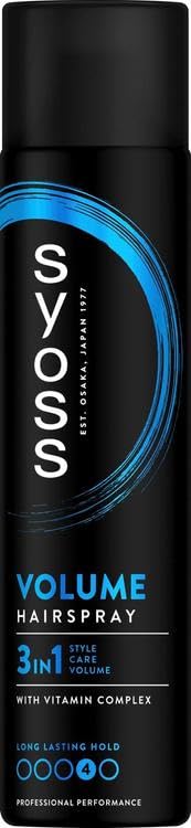 Syoss Lift Hair Spray, Hold Level 4, Styling Spray for 100% Airy Volume, Volume Spray for 48 Hours of Styling Control without Weigh Down, 400ml