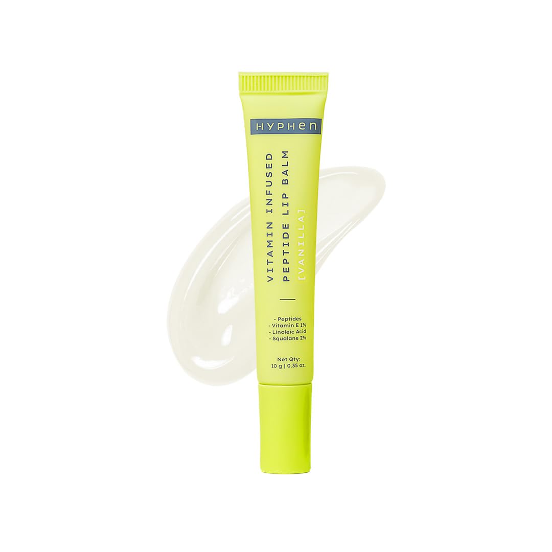 Hyphen - Vitamin Infused Peptide Lip Balm - Vanilla For Dry & Chapped Lips | Hydrating & Moisturizing Lip Balm For Men & Women | Smoothen Lips & Repair Moisture Barrier | | Products |10 Gm