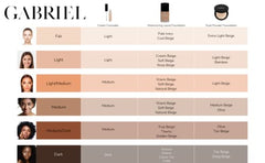 GABRIEL COSMETICS Medium Beige Foundation, 0.32 OZ