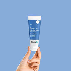 The Derma Co 1% Salicylic Acid Gel Face Wash With Salicylic Acid & Witch Hazel For Active Acne - 100 ml