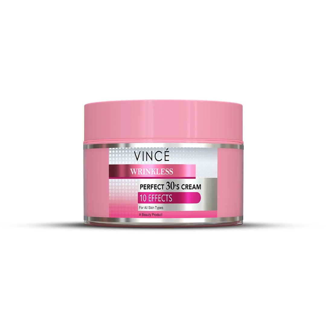 Vince Anti Wrinkles Cream – 10-in-1 Benefits – Reduces Fine Lines, Wrinkles, Sagginess & Pores – Hydrates, Brightens & Evens Skin Tone – Repairs Skin, Removes Dark Spots & Dead Skin Cells, 50ml