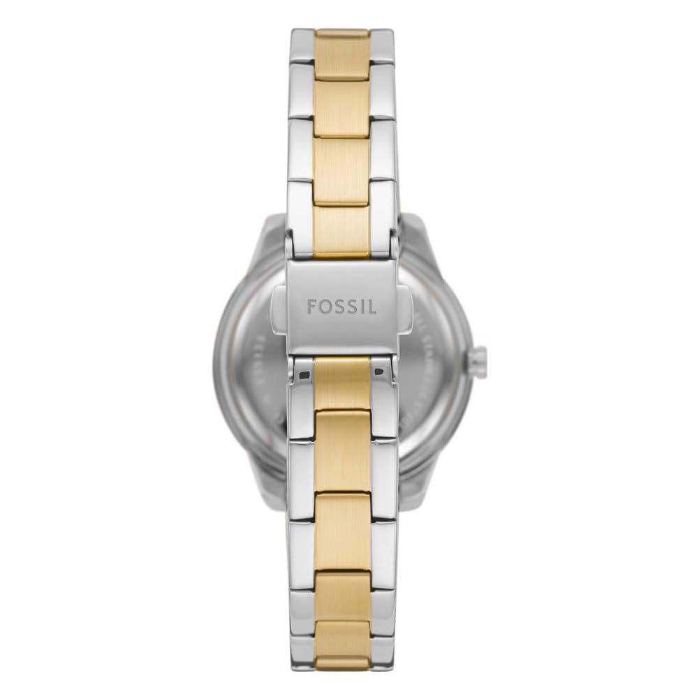 Fossil Women's Stella Three-Hand Date, Two-Tone-Tone Stainless Steel Watch, ES5138, one size