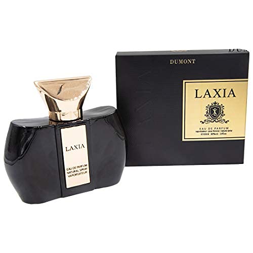 Dumont Laxia Classic (3.4 OZ) Eau De Parfum – Perfume Body Spray for Women, Girls, Her - Long Lasting Cologne with Amber, Cedar wood, Jasmine, Caramel, Woody, Vanilla, Musk, Feminine Fruity Scent