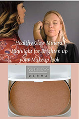 Ageless Derma Healthy Mineral Highlighter powder Makeup. Vegan-Gluten and Paraben Free (Bronze)
