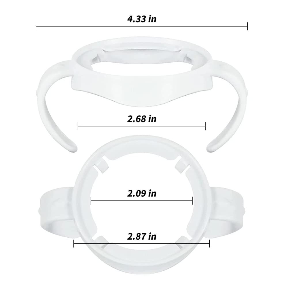 Baby Bottle Handles, Compatible Baby Bottle Handles for Philips Avent Natural Baby Bottles, Durable Transitional Sippy Cup Handle Grip, Baby Bottle Holder for Breastfed Babies from 0-6 Months(4 Pack)