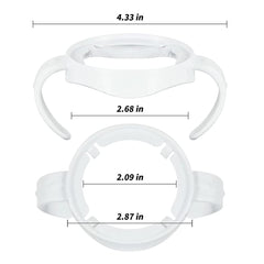 Baby Bottle Handles, Compatible Baby Bottle Handles for Philips Avent Natural Baby Bottles, Durable Transitional Sippy Cup Handle Grip, Baby Bottle Holder for Breastfed Babies from 0-6 Months(4 Pack)