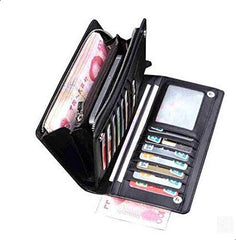 Curewe Kerien Card & ID Case Wallet for Men and Women Black Color