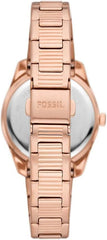 Fossil Scarlette Three-Hand Day-Date Rose Gold-Tone Stainless Steel Watch - ES5200