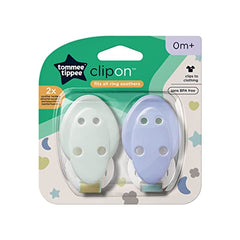 Tommee Tippee Baby Soother Dummy Holder Clip Strap Chain, Pack Of 2