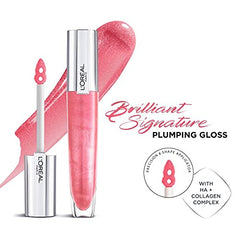 L'Oréal Paris Rouge Signature Brilliant Plump Lip Gloss #406-Amplify