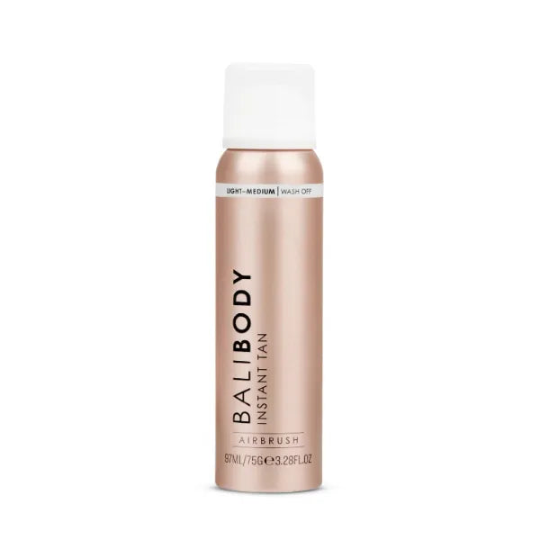 Bali Body Instant Tan Light-Medium | Skin Perfecting Aerated Spray, Instantly Flawless Airbrushed Bronzed Finish | Soothing for All Skin Types | Vegan, Cruelty Free, Australian Made (97 ml/3.28 fl oz)