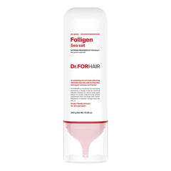 Dr.FORHAIR Folligen Sea Salt Scaler | Scalp Keratin Deep Cleansing, Scalp Exfoliation, Eliminates Sebum, Impurities, Odor, Nourish and Freshen, Hair Strengthening - 300 ml/10.58 oz.