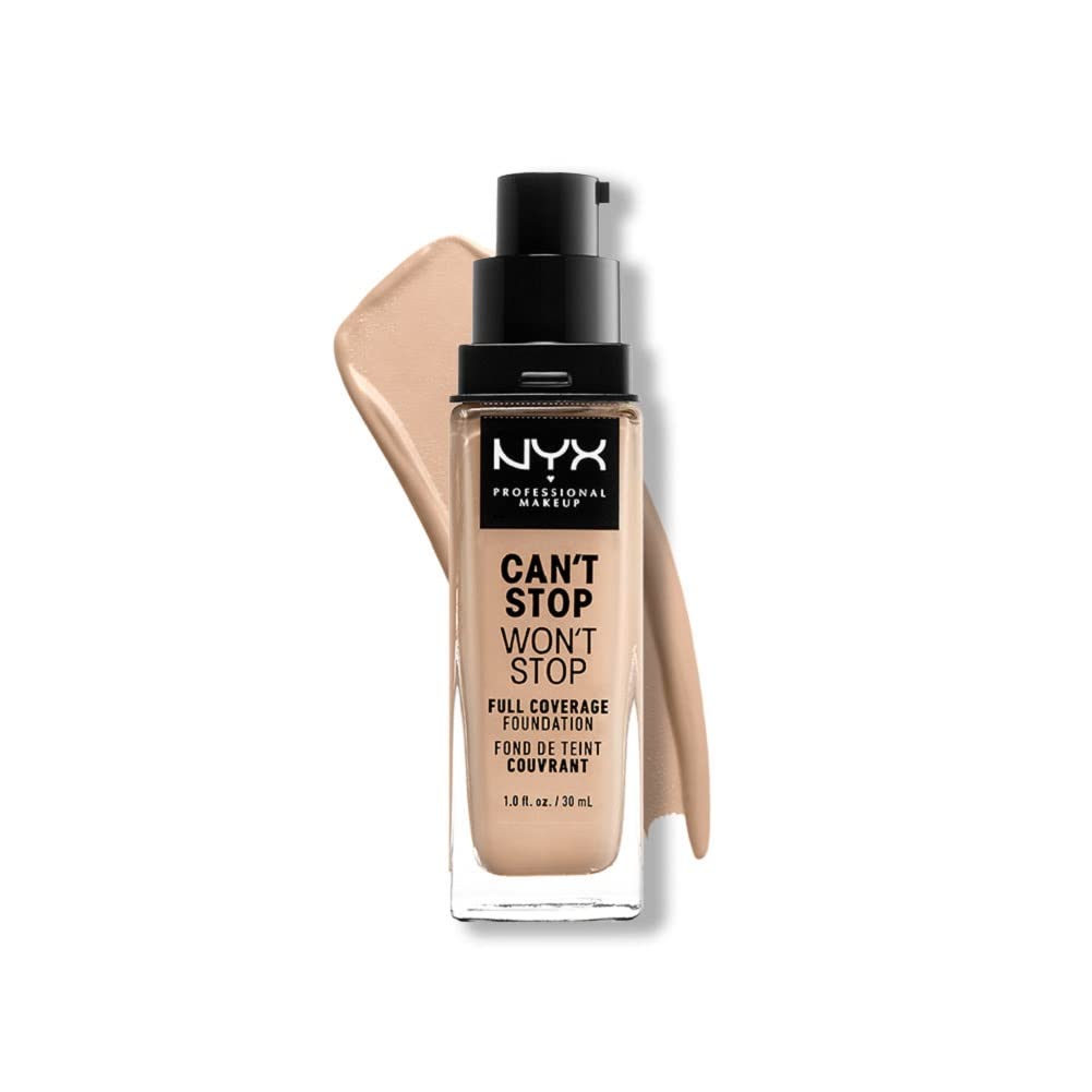 NYX PROFESSIONAL MAKEUP Can't Stop Won't Stop Full Coverage Foundation, Vanilla 06