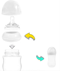 ROMIRUS Bottle Screw Rings Replacement for Avent Natural Baby Feeding Bottle, 3 Count