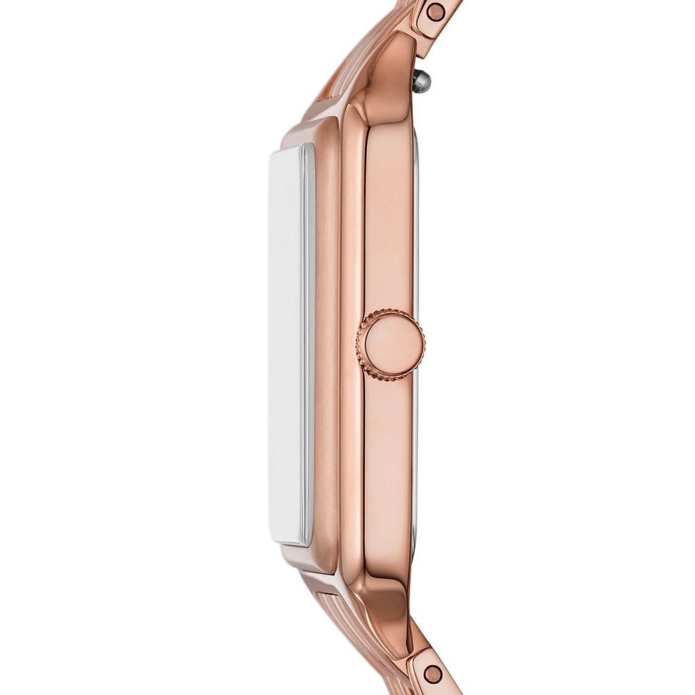 FOSSIL Raquel Watch for Women, Quartz movement with Stainless steel or leather Strap - Rose Gold