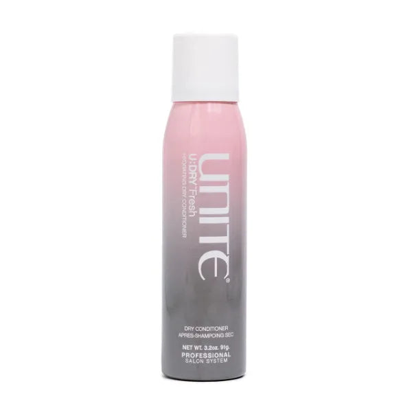 UNITE Hair – U:DRY Fresh, Waterless Dry Conditioner Spray to Restore Moisture, Soften & Smooth Between Washes, UV & Thermal Protection – 3.2 Oz