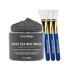 New York Biology Dead Sea Mud Mask for Face & Body, Tea Tree 8.8 oz