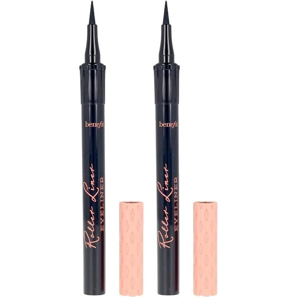 Benefit Roller Liner True Matte Liquid Eyeliner, Black, (Pack of 2)