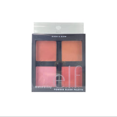 e.l.f. Cosmetics Powder Blush Palette, Four Blush Shades for Beautiful, Long-Lasting Pigment, Light