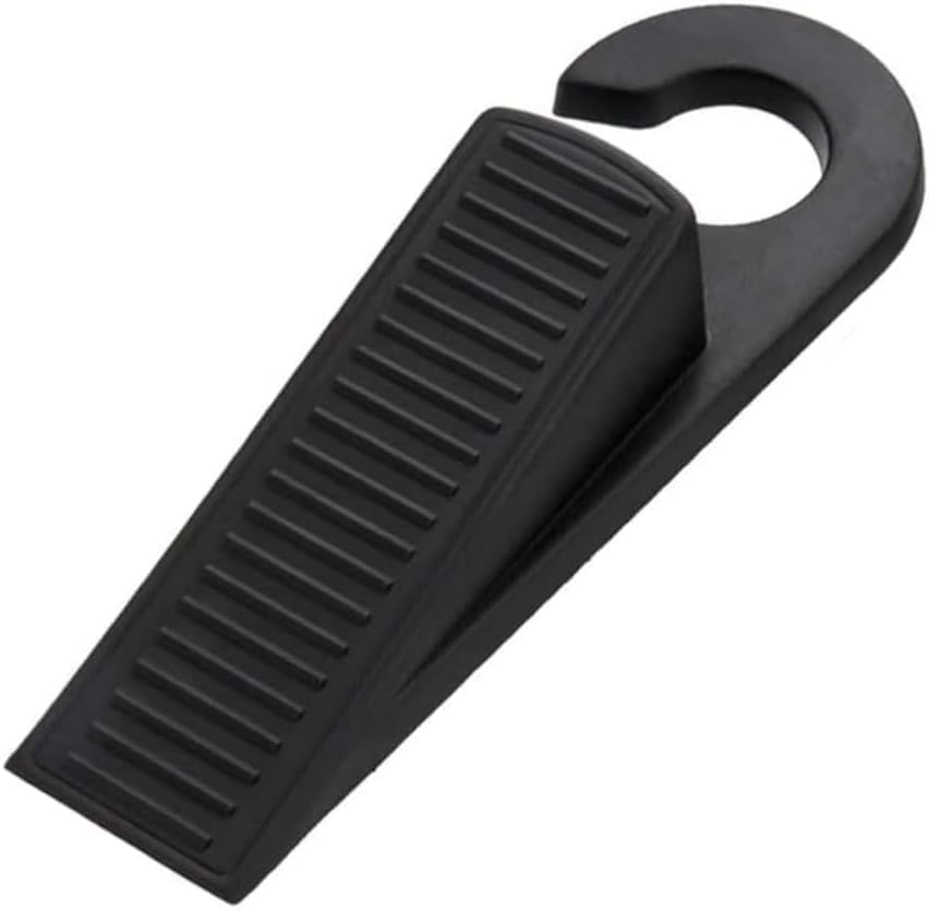 Royal Apex Door Stopper Wedges Mouse Design Guard Baby Safety Protector Non-Slip Door Buffers for Kids Safety Guard Finger Protect for Home and Office, Interior Bathroom, Kitchen, Doors (BLACK 1PCS)