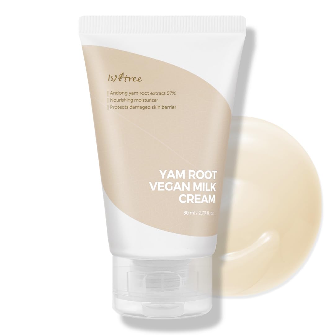 IsNtree Yam Root Vegan Milk Cream 80ml 2.7 fl.oz | Nourishing moisturizer | vegan milk moisturizer