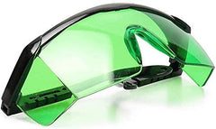 Huepar Green Laser Enhancing Glasses - GL01G Adjustable Eye Protection Safety Enhancement Glasses for Green Laser Level Alignment, Cross & Multi Lines (Protective Box Included)