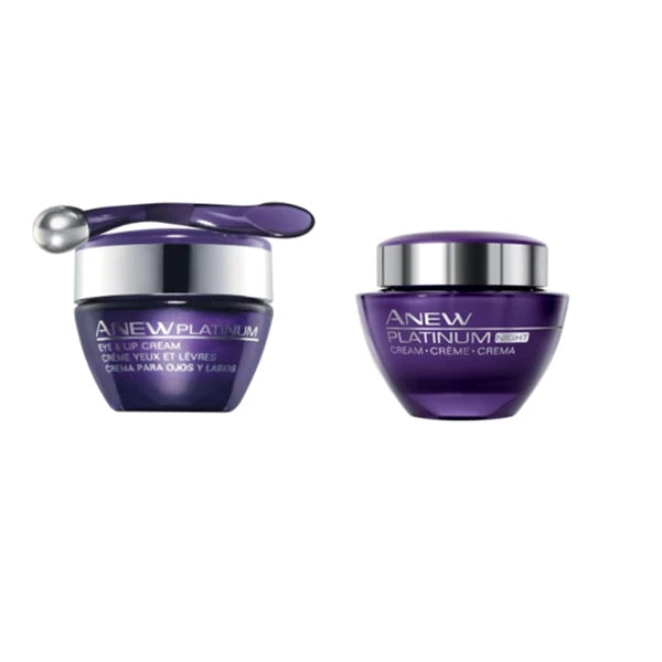 AVON Anew Platinum Night Cream + Platinum Eye and Lip Cream
