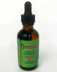 Miell Rosemary Mint Organics Infused with Biotin and Encourages Growth Hair Products for Stronger and Healthier Hair and Styling Bundle Set 4 PCS/shampoo/masque/leave-in conditioner/oil