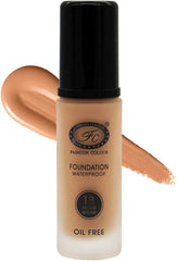 Fashion Colour Oil Free Foundation, Waterproof and 18 Hour Wear 30ml (03 Golden Beige)