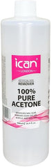 Ican London 100% Pure Acetone Nail Polish Remover UV GEL Soak Off - 500ML
