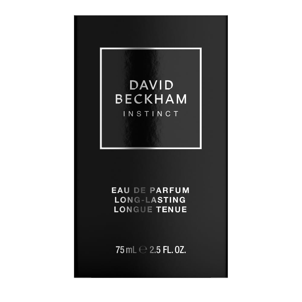 David Beckham Instinct Eau de Parfum for Men, Fougère Citrus Perfume, Captivating & Dynamic David Beckham Fragrance, Sophisticated Perfume Bottle 75ml (2.5oz)