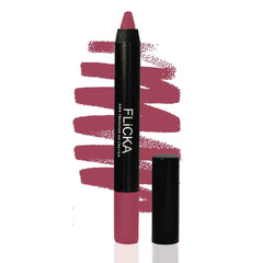 FLiCKA Matte Lasting Lipsence Crayon Lipstick| Smudge Proof, Matte Finish And Waterproof| Long Lasting Upto 18Hrs, 03 Lazy In Bed, 3.5ml