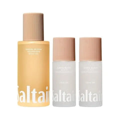 Saltair Body Oil and 2 Pack Serum Deodorant Set Hydrating After Shower Moisturizer and AHA Roll On for Odor Control Santal Bloom Scent