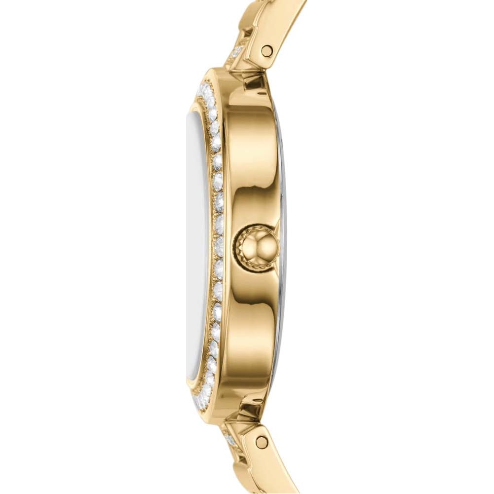 Fossil Karli Three-Hand Gold-Tone Stainless Steel Watch and Bracelet Box Set - BQ3903SET