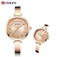 CURREN 9012 Original Women's Girls Sports Waterproof Stainless Steel Quartz Wrist Watch 9012