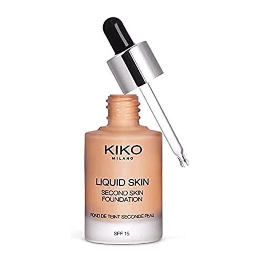 KIKO Milano Liquid Skin Second Skin Foundation 07 Face Foundations Warm Beige 70, 30 ml