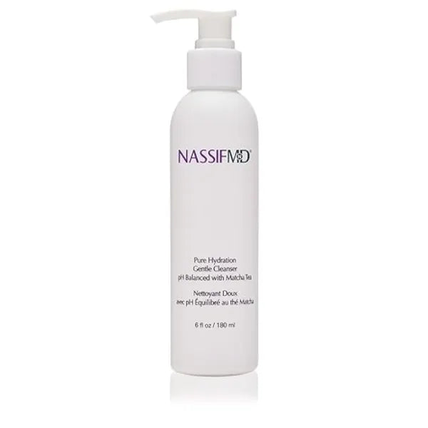 NassifMD Pure Hydration Facial Cleanser, Matcha Cleanser, Hydrating Face Cleanser with Matcha Hemp, Hydrating Cleanser