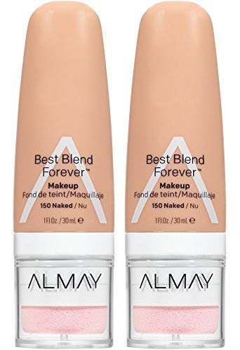 Almay Best Blend Forever Makeup, Naked #150 (2-Pack)