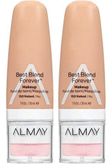 Almay Best Blend Forever Makeup, Naked #150 (2-Pack)