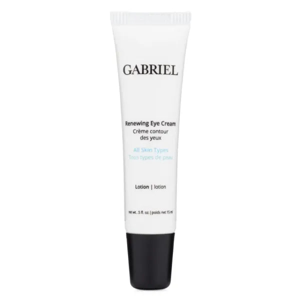 Gabriel Renewing Eye Cream | Natural, Paraben Free, Vegan, Cruelty-free, Non GMO| Botanical Extracts to Reduce Dark Circles & Puffiness Under Eyes | For All Skin Types |.5 oz.