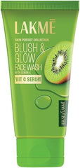 LAKMÉ Blush & Glow Hydrating Strawberry Facewash, with Vitamin C Serum