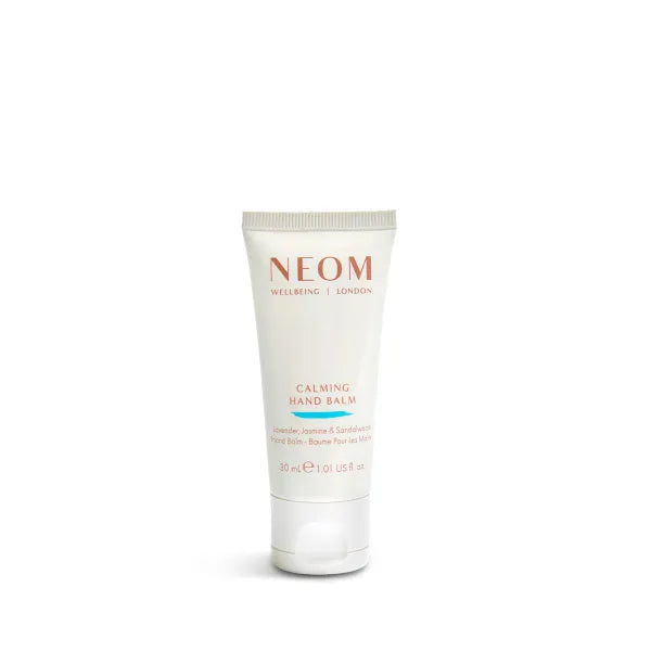 NEOM Calming Hand Balm, 30ml | Lavender, Jasmine & Rosewood | Moisturising & Nourishing | Shea Butter |100% Natural Fragrance