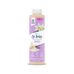 ST. Ives Pampering Body Wash (650ml) Vanilla & Oat Milk Made with Plant-Based Cleansers & 100% Natural Extracts 22 fl oz Shower Gel, White