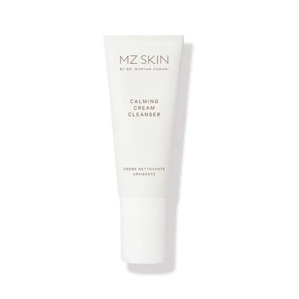 MZ SKIN Calming Cream Cleanser 3.4 fl oz - Gentle Omega-Rich Face Wash with Prebiotic Technology, Vitamin E to Sooth & Restore Skin Barrier for Sensitive & Redness Prone Skin, Fragrance Free