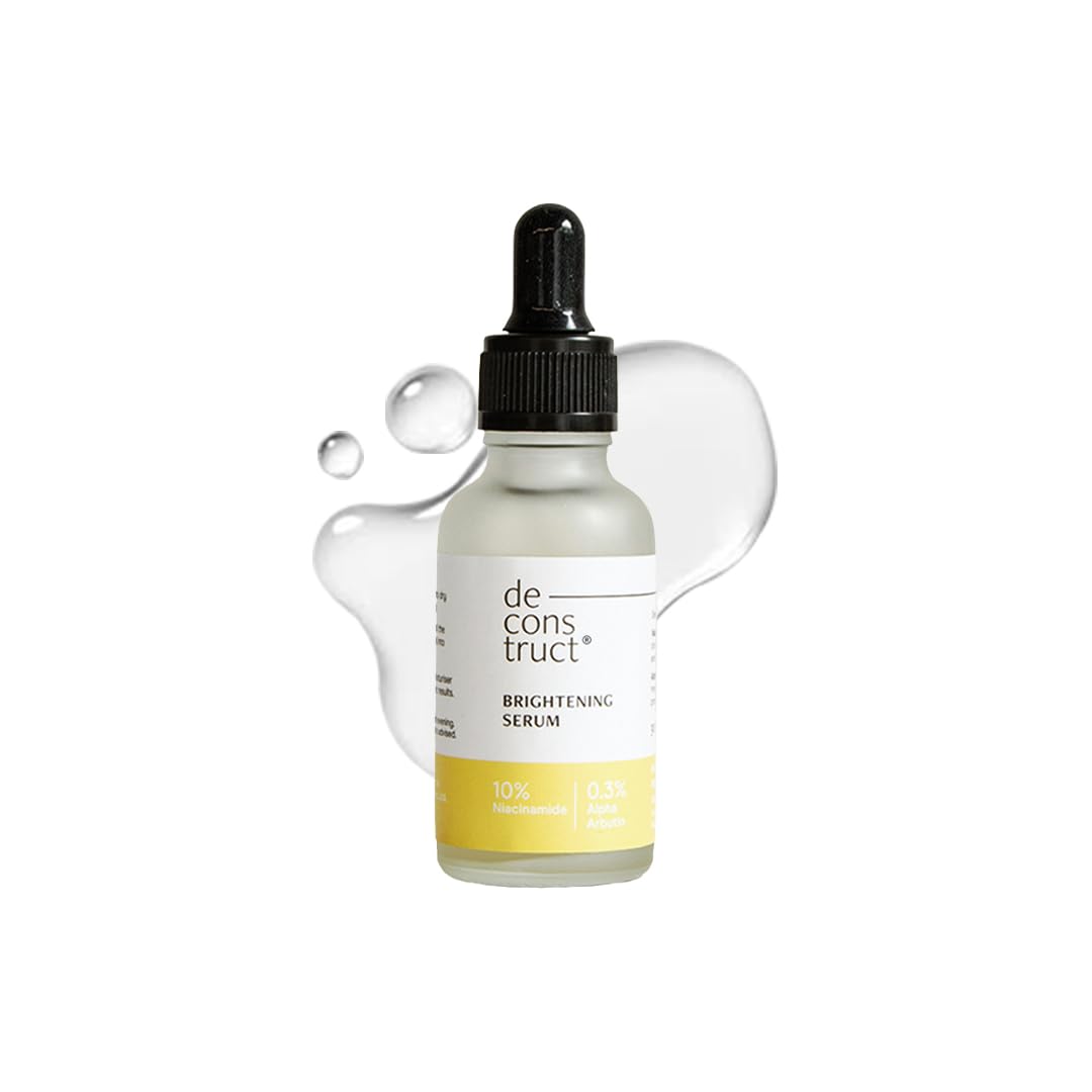 Deconstruct Brightening Serum 10% Niacinamide + 0.3% Alpha Arbutin | 2 actives, 1 serum | Reduces Pigmentation, Dark Spots & Marks | Works on Tan & Freckles | 30 ML