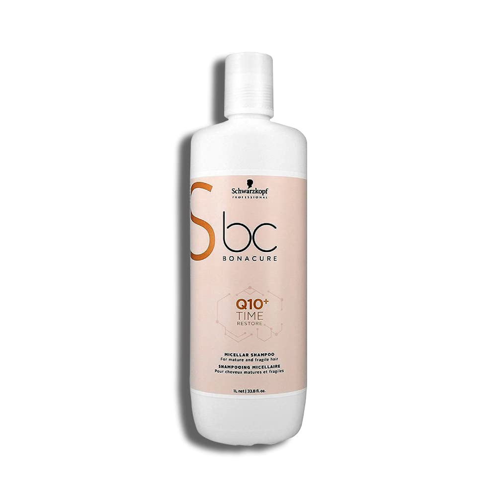 Schwarzkopf Professional BC Bonacure Q10+ Time Restore Micellar Shampoo, 33.8 oz
