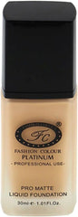 Fashion Colour Pro Matte Liquid Foundation With Full Coverage Waterproof Pro Matte Finish, 30ml (Ivory)