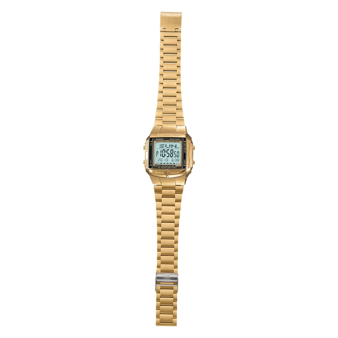 Casio Casual Watch Digital Display Quartz For Men Gold/Grey